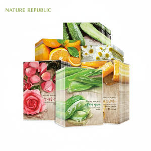 Korean Nature Famous Brand Republic Pack_MADE in KOREA_Real Nature Facial <b>Sheet</b> Pack 30g 14 Kinds for Wholesale - Product Image 2