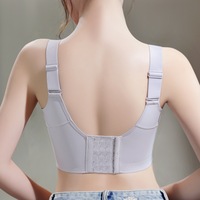 Soutien-gorge sans armatures pour femmes, lingerie, bretelles larges et lisses, effet liftant, sans couture, grande taille, push-up, vente en gros