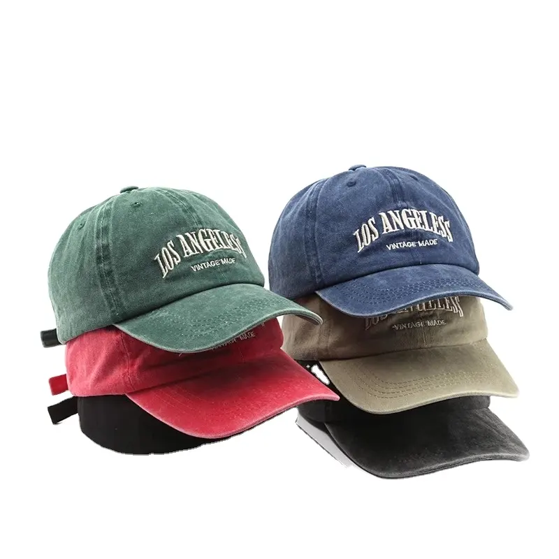 Sombrero de papá ajustable al aire libre de alta calidad para hombre y mujer bordado letra Logo 6 paneles gorra de béisbol