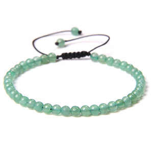 Verstellbares 4MM Stein perlen Armband für Frauen Natürliche Achate Jaspers Onyx Lapislazuli Gewebtes Armband für Neujahrs geschenks chmuck - Product Image 6