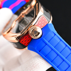 Nuevo Reloj Deportivo Creativo para Hombre con Esfera Innovadora, Reloj Mecánico Multifuncional con Correa de Silicona y Diseño de Motor Esqueletizado - Product Image 3