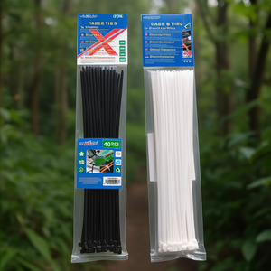 Cable Ties 4.8x450mm 30Pcs Black And White For <b>Electrical</b> <b>Wiring</b> Organization - Product Image 3