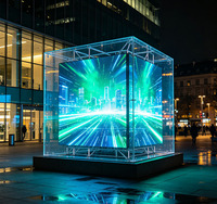 Custom 3D Cube LED Display Screen P2 P3 Indoor Outdoor Full Color IP65 Waterproof Advertising Billboard Creative Irregular Shape