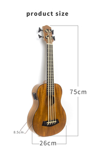 Bajo Acústico Eléctrico de 30 Pulgadas, Bajo Ukulele Portátil de Tamaño Pequeño, Bajo de Viaje para Principiantes, Venta al por Mayor de Fábrica OEM - Product Image 5