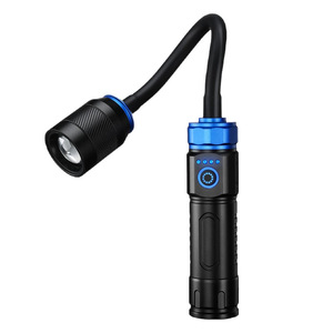Lampe de travail magnétique multi-angle flexible avec zoom télescopique, torche LED 3 modes d'éclairage, chargement Type-C, conception à batterie détachable - Product Image 5