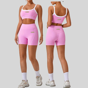 Conjuntos de <span class=keywords><strong>Pantalones</strong></span> Acampanados de Yoga de Alta Calidad para Deporte al Aire Libre, Sensación Desnuda, Ajustados, para Gimnasio, Yoga, Ejercicio y Atletismo - Product Image 1