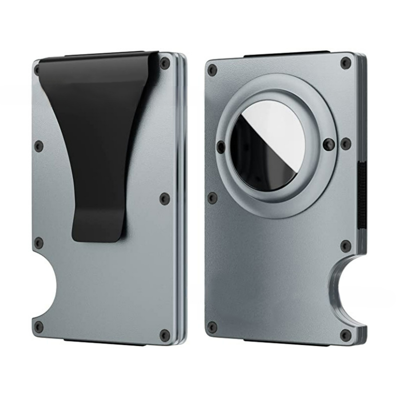 Metallic Gray (Money Clip + Air Tag Holder)