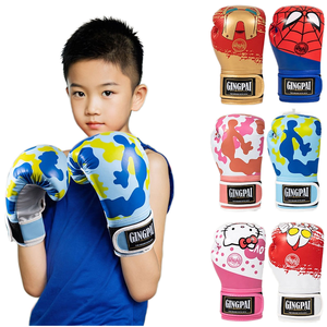 Guantes de Boxeo Profesionales Personalizados con Nombre de Marca para Niños, Guantes de Kick Boxing, Sanda, Muay Thai, MMA, Entrenamiento, Impermeables, Transpirables, de Cuero PU - Product Image 1