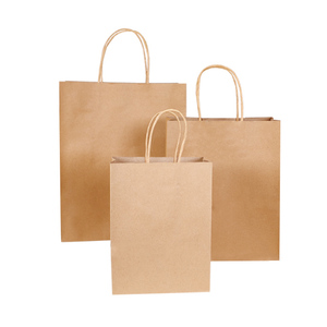 Sacs de courses en papier recyclables, directement de l'usine, avec logo pour la promotion de la marque - Product Image 4