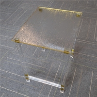 Mobilier moderne chaise pliante en acrylique plexiglas transparent table basse fantaisie en acrylique