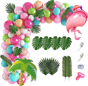 Bonito Kit de Guirnalda de Globos de Látex con Diseño de Flamencos Tropicales para Halloween, Navidad, Verano, Playa, Hawaiano, Luau, <span class=keywords><strong>Aloha</strong></span>, Cumpleaños, Baby Shower, Fiesta - Product Image 5