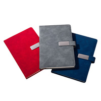 Promotion Usine : Coffret Cadeau Carnet A5 Personnalisé Multicolore – Papeterie de Bureau Minimaliste en Cuir Souple Épais avec Boucle