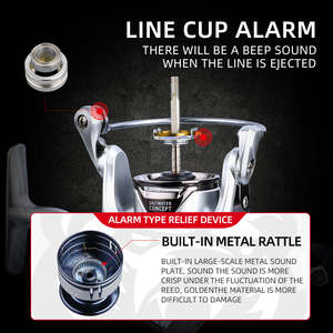 KEKAXI高品质旋转渔线轮，带平滑拖动系统，非常适合淡水和盐水捕鱼 - Product Image 5