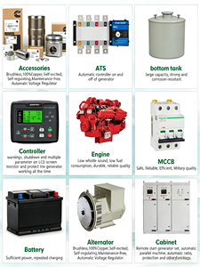 Generador Diésel Silencioso de 30kva 100kva 200kVA con Arranque Eléctrico, Arranque Automático, Arranque Remoto, ATS, Tipo Remolque, 50/60Hz, Refrigerado por Agua - Product Image 4