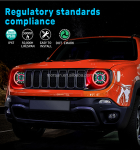 Gruppo Fari LED MS-RE1520RGB per <span class=keywords><strong>Jeep</strong></span> <span class=keywords><strong>Renegade</strong></span> 2015-2021, Controllo Bluetooth/APP, Fari LED RGB per <span class=keywords><strong>Renegade</strong></span> - Product Image 5