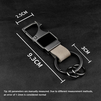 Porte-clés en métal en alliage massif de qualité supérieure Conception classique d'anneau fendu avec fonction antirouille pour clés de voiture Clés de maison ou porte-clés