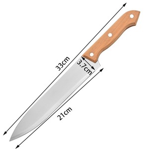 Set di 2 coltelli <span class=keywords><strong>e</strong></span> forchette da barbecue in acciaio inossidabile con manico in legno, include borsa portaoggetti per bistecche, campeggio all'aperto <span class=keywords><strong>e</strong></span> uso in giardino. - Product Image 2