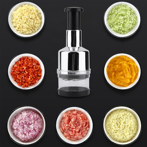 Hand Press Garlic <b>Chopper</b> Multi-Function Manual Onion Cutter <b>Vegetable</b> <b>Chopper</b> Handheld Food Processor Shredder Garlic Mincer - Product Image 4