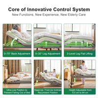 IEC60601 Hochwertiges Multifunktionales Elektrisches Klinikbett Krankenhaus Medizinisches Pflegebett für Senioren 5-Rad-Medizinbett mit Rollen