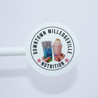 Rouleau d'autocollants en vinyle adhésif personnalisé, durable et imperméable pour étiquettes d'emballage de livraison de boissons/alcoolisés, scellage de logo de marque