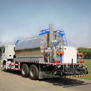 Caminhão distribuidor de asfalto SINOTRUK HOWO 6x4 8000 litros para reparo de sarilhos de asfalto de 8 toneladas