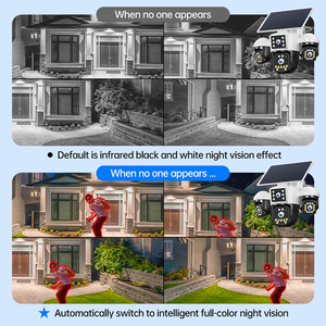 מצלמת אבטחה אלחוטית חיצונית HiEasy 9MP רשת מרובת עדשות (3 עדשות) עם זום אופטי X12, ניטור CCTV, מצלמות אלחוטיות, 4G SIM, IP66 - Product Image 3