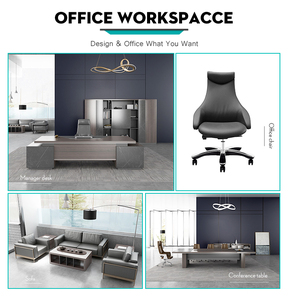 Modern Standup Office <b>Desk</b> Base for CEO Manager 2025 Executive <b>Table</b> Smart Wireless Charger Storage Extendable Convertible - Product Image 3