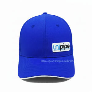 Gorras de béisbol con logotipo de Parche de goma personalizadas al por mayor, gorras de estilo deportivo de alta calidad con perfil estructurado de seis paneles, fabricación de sombreros - Product Image 1