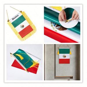 Banderas de Tela Resistente con Acabado Satinado para Colgar en la Pared, Publicidad Directa de Fábrica, para Decoración de Espejos Retrovisores de Automóviles Escolares - Product Image 4