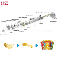 Équipement industriel automatique 250 kg/h pour la fabrication de chips de pommes de terre fraîches Machine de fabrication de chips croustillantes Pringles