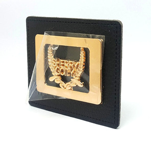<span class=keywords><strong>Étiquette</strong></span> de vêtement en métal doré rectangulaire personnalisée de haute qualité, logo personnalisé, plaque en métal embossée, patch en cuir pour vêtements - Product Image 2