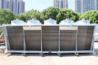 Refroidisseur sec industriel de refroidisseur d'air sec vertical de type V de grande capacité pour les stations-service et les industries de raffinerie