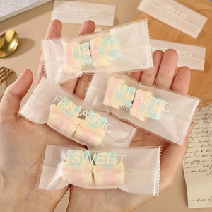 New Mango Milk Cake <b>Packaging</b> <b>Bags</b>, Machine-Sealed Biscuit Snowflake Crisp, Nougat Candy, Transparent Baking <b>Bags</b> - Product Image 1