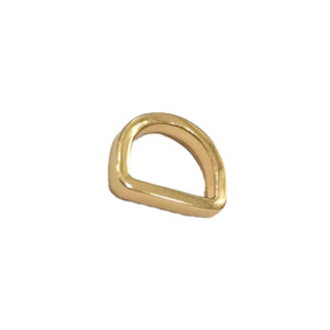 Anneau en D en alliage de zinc, diamètre intérieur 10 mm, coins arrondis, pour sacs, articles en cuir, accessoires de quincaillerie - Product Image 1