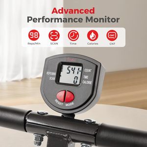 Wellshow Health & Fitness Row-N-Ride, máquina de sentadillas asistida de servicio pesado con capacidad máxima de peso de 300 libras, resistencia ajustable - Product Image 5