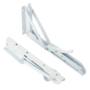 Hardware 90 Degree <strong>Wall</strong> <strong>Mounted</strong> Triangle Corner Bracket Stainless Steel <strong>Table</strong> <strong>Folding</strong> Storage Self Connectors Shelf Supports - Product Image 2