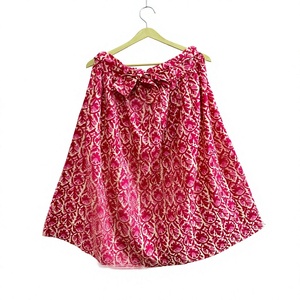 Women's <b>Pink</b> Paisley Print Chiffon Mini Dress A-Line Casual Summer Style Soft Viscose Cotton Fabric - Product Image 1