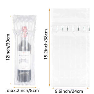 Sacs de protection pour bouteilles de vin, sacs de voyage, coussin à bulles gonflable, colonne d'air, PE antibactérien, BAGLEADER, valise, bagages, avion - Product Image 2