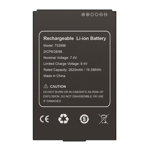 แบตเตอรี่แบบชาร์จได้สำหรับเครื่อง POS 7.4V 2620mAh สำหรับ WISEASY P5 N6 752886 - Product Image 2