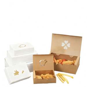 Boîte en papier kraft rectangulaire jetable, pliable, pour emballage de bijoux cosplay, facile à transporter, faite à la main - Product Image 1