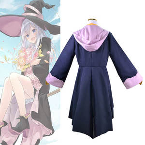 2024 Anime errant sorcière le voyage d'Elaina Cosplay Costumes Elaina Noir Robe Chapeau Robe Costume Ashen Sorcière Halloween Costume - Product Image 3