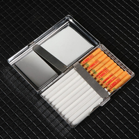Étui à tabac en métal Erliao, vente chaude, logo personnalisé, étui à cigarettes en métal, nouveau étui à cigarettes fin en cuir
