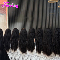Perruques en cheveux humains vierges bruts indiens, vietnamiens, bouclés profonds birmans, alignés sur les cuticules, 15A, avec frontal en dentelle 13x6 sans colle, vente en gros