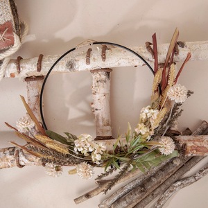 Guirlande de fleurs artificielles Meiyi en tissu tissé plastique, décoration murale pour la maison, bouquet de mariage CF01239 - Product Image 2