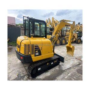 Miniexcavadora de orugas KOMATSU PC56 56-7 usada, 5 toneladas, Japón originales de piezas de pintura, excavadora de jardín doméstico - Product Image 1
