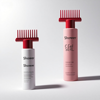 Bouteille personnalisée en PET de 50 ml à 200 ml pour huile capillaire, colorant, peigne, lotion et traitement du cuir chevelu
