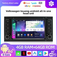 Radio con Pantalla Táctil Android de 7 Pulgadas para VW Volkswagen 2004-2011 Touareg 2009 T5 Multivan/Transporter con GPS, Estéreo para Auto, Carplay