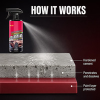 Spray décapant pour ciment 500 ml, dissout les taches de ciment durcies, sans danger pour la peinture automobile, les jantes, le verre, les carreaux, prêt à l'emploi, OEM disponible