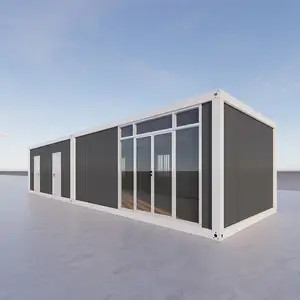 Zerlegbare Ghana Knock Down Casas Modulares Pre fabrica das Stahlrahmen Container haus mit Dach balkon