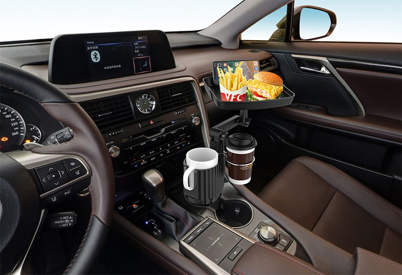 Car Phone Holder Cup Holder Expander Adapter - Universal Mobile Mount Tray